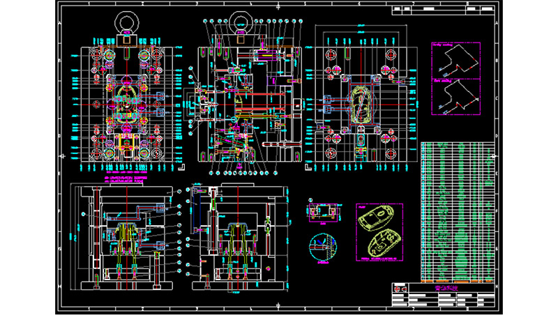 UG塑膠模具設計作品